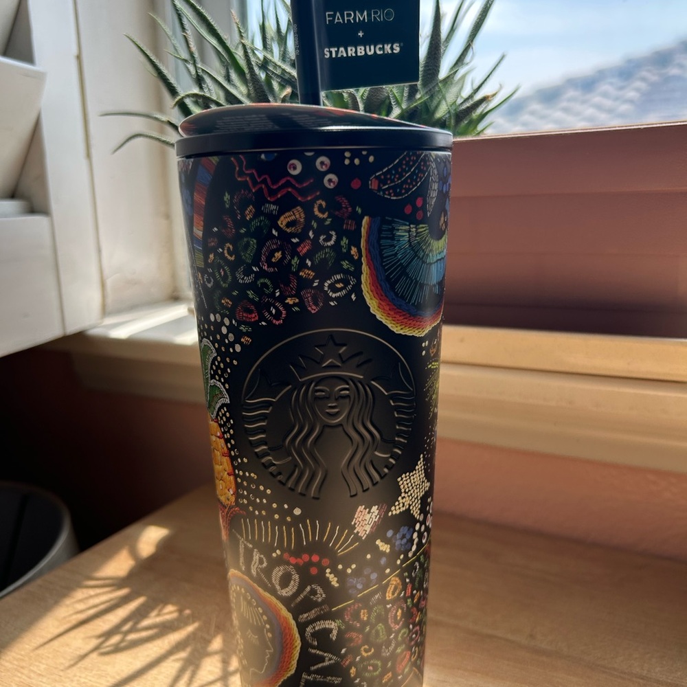 PRICE DROP Farm Rio x Starbucks Limited Edition Multicolor Tumbler Borogodo